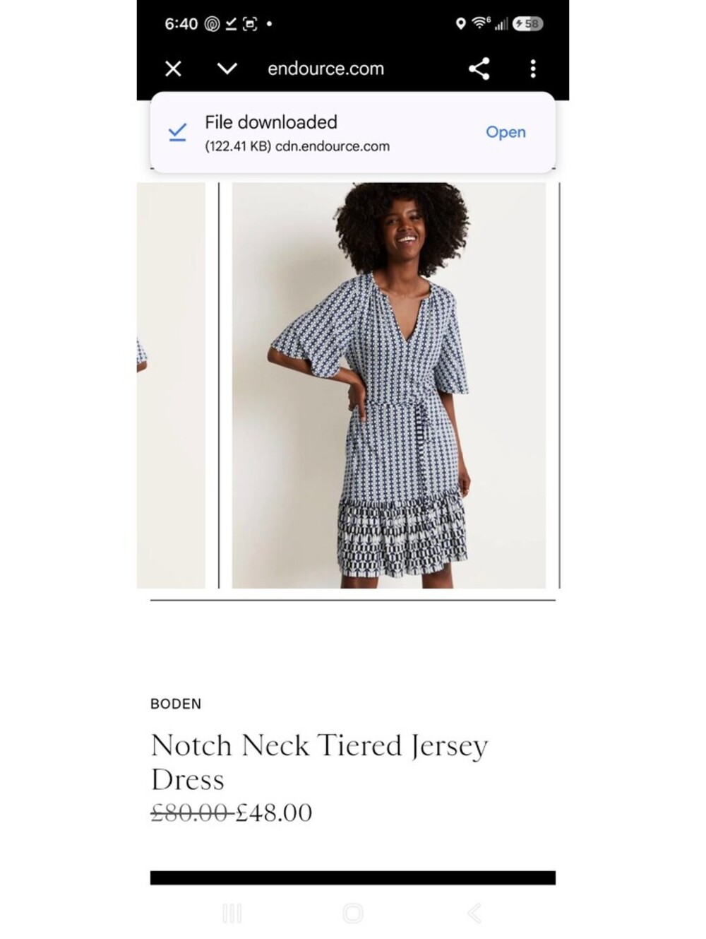 BODEN Midi Dress Size 10